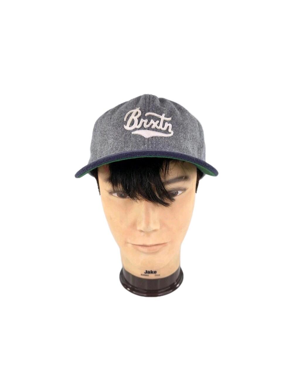 Brixton Burt MP baseball cap  heather grey Cotton Blend Leather Strap Back